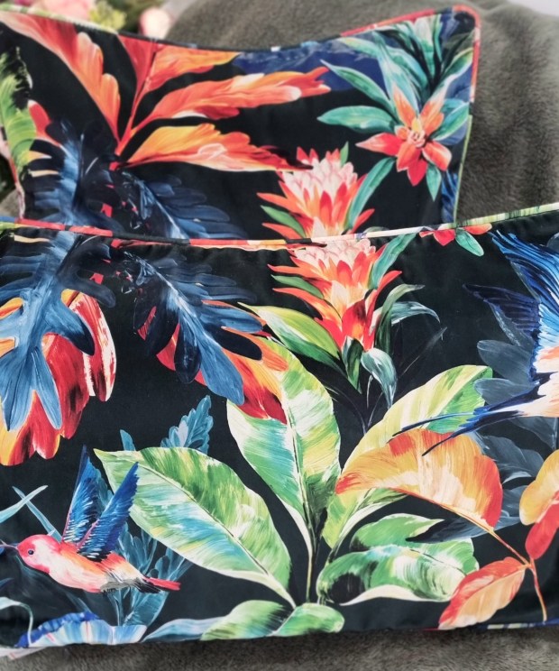 Midnight Tropicana Cushion
