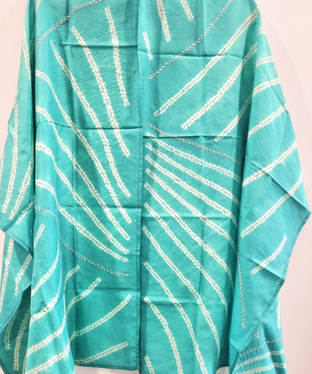 Nerina Nui Kantha Stitch & Ori-nui Shibori Mulberry Silk Stole