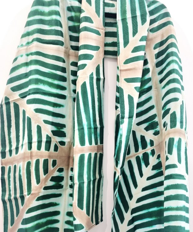 Verdara - Itajime Shibori Habutai Silk Stole
