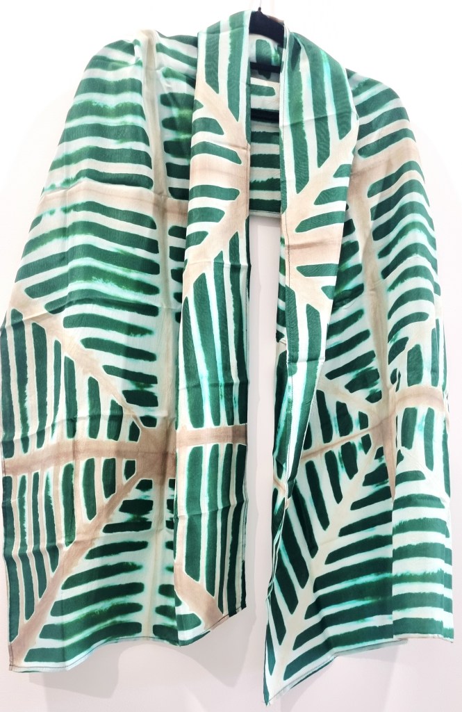 Verdara - Itajime Shibori Habutai Silk Stole