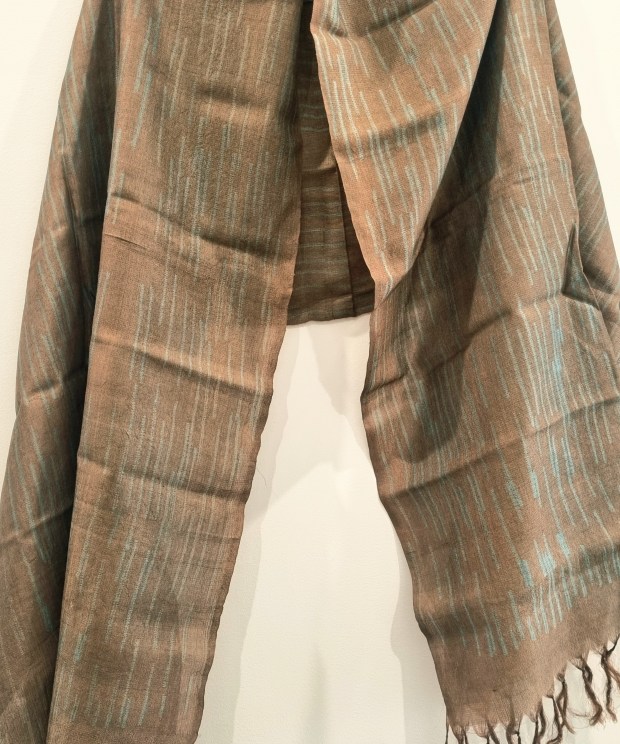 Drizzle - Shibori Style Tussar Silk Stole
