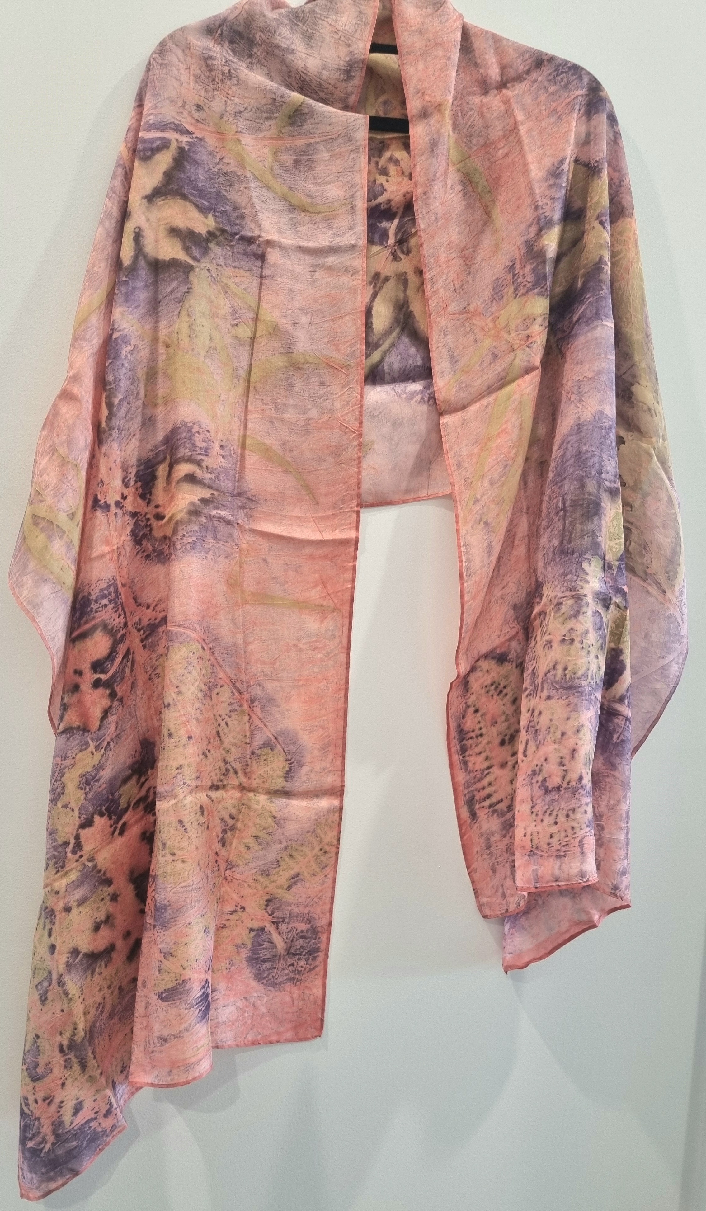 Elderblush - Eco Print Mulberry Silk Stole