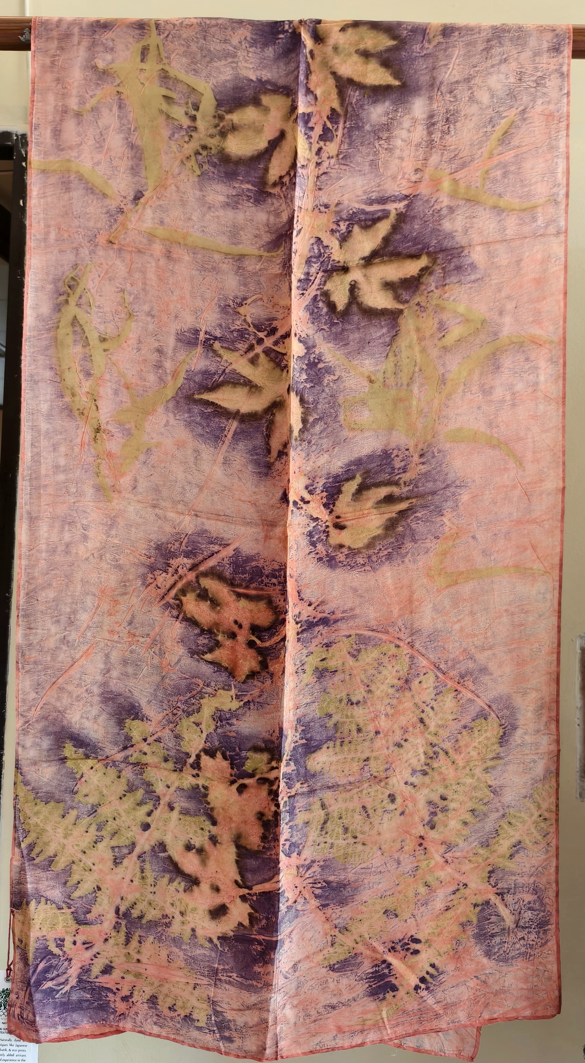 Elderblush - Eco Print Mulberry Silk Stole